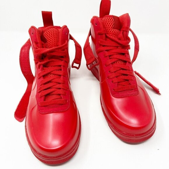 NIKE | Air Force 1 Foamposite Cup University Red High Tops Women's 7.5 - Picture 9 of 16
